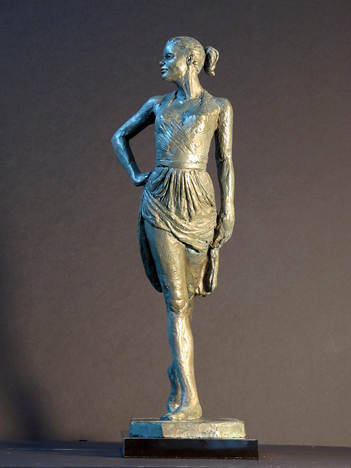 Kate in a Red Dress Bronze Dance Sculpture